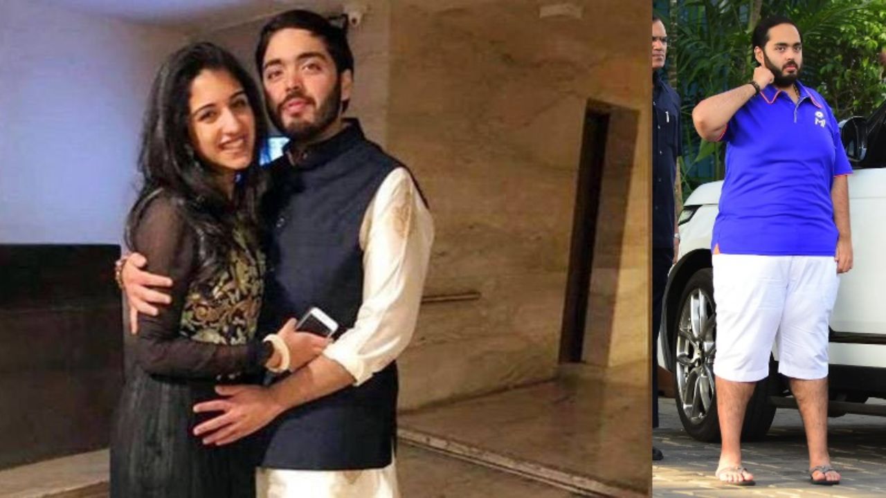 Picture of Anant Ambani before and after weight gain.