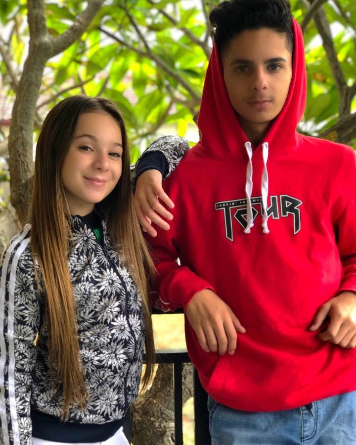 Mariamstar1 posing with her brother.