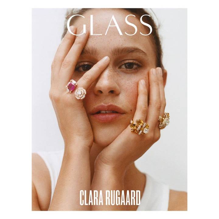 Clara Rugaard in the cover of The Glass Magazine Summer Issue. spritelybud.com